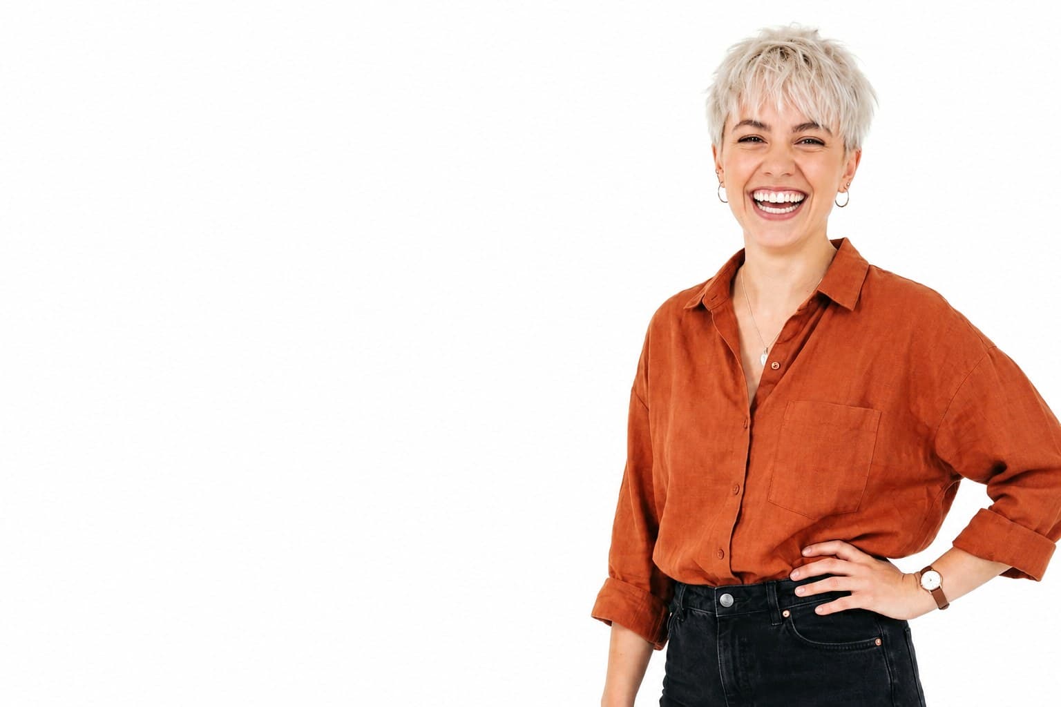 A person smiling